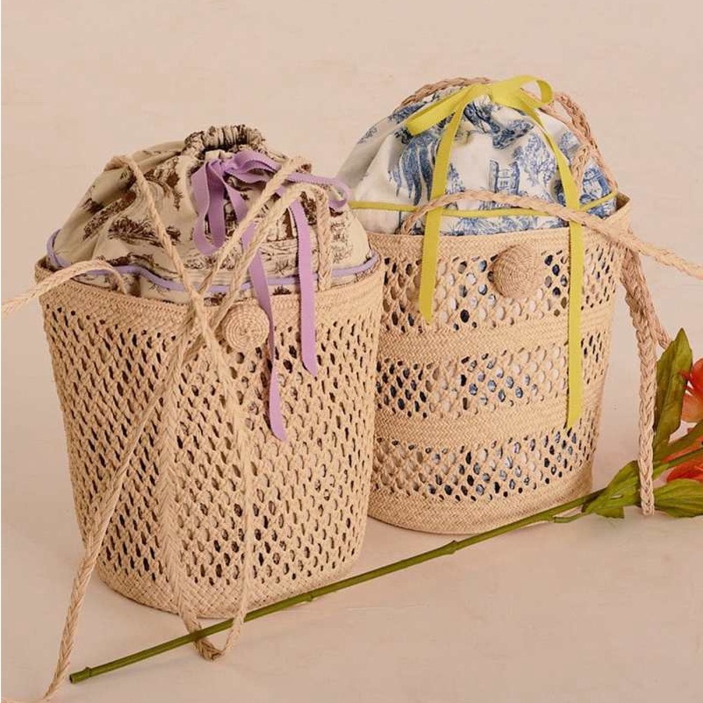 Eliza Faulkner toile picnic bag (blue)